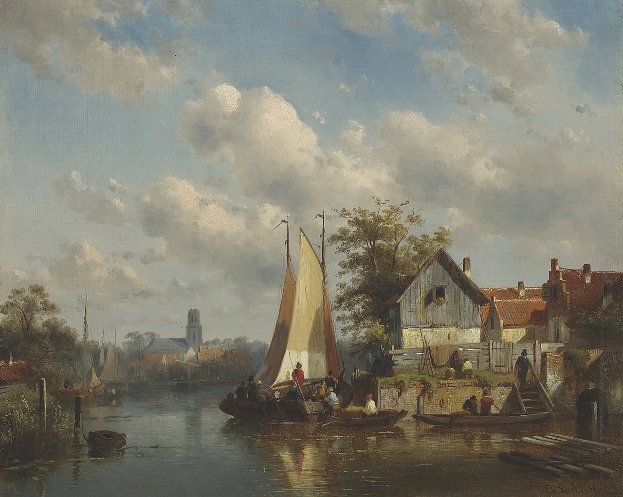 Charles Leickert - una scena estiva